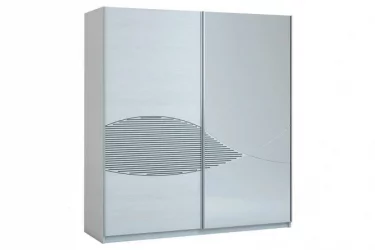 Шкаф-купе 2-х дверный с зеркалом Селеста Шк92 Ясень Анкор светлый