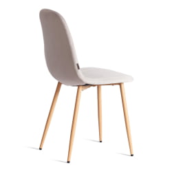 Дизайнерский стул БРЕЕЗЕ (мод. ДЖСC-58) Велюр/металл , 44 х 53 х 86 см, Лигхт грей (светло-серый) ХЛР14 / натуральный / BREEZE (mod. JSC-58) Light grey HLR14