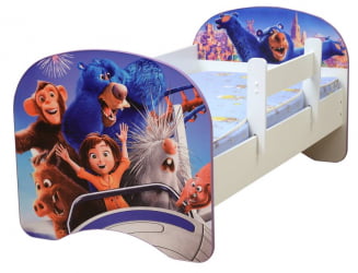 Кровать детская с фотопечатью без ящика 800*1900 Парк чудес