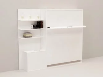 Двуспальная кровать с подъёмным механизмом Смарт 1 К 1600+П левая Венге