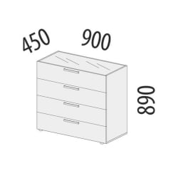 Комод Николь 901.18