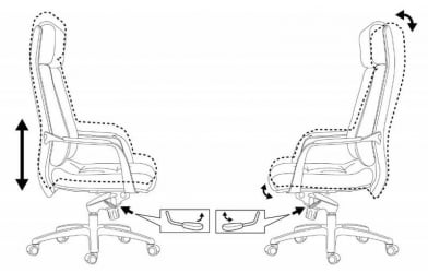 Кресло руководителя Бюрократ _DAO/BROWN