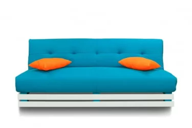 Диван с подушкой MANGO 1 (2 категория) Бирюзовый Оранжевый