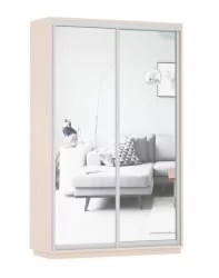 Шкаф-купе двухдверный Экспресс Дуо Экспенс 1400х2400h Дуб молочный