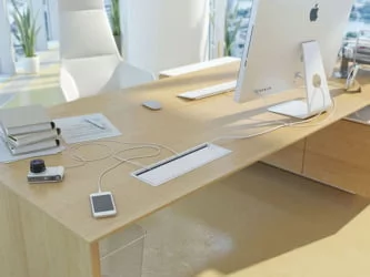 Лючок прямоугольный, металлический CBM33622102 Белый