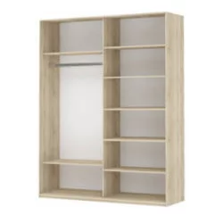 Шкаф-купе со стеклом Прайм 1200 ДСП/Белое стекло Белый снег