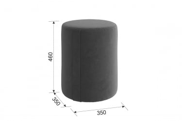 Пуф Рони 2 PM-001.2 галька (велюр)