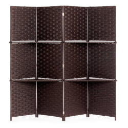 Ширма Secret De Maison NICE (mod. TT-RD007) сосна+бумажный жгут, 200*180, Орех (Walnut)