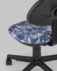 Кресло компьютерное детское УМКА абстракция Синий