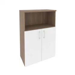 Шкаф средний широкий (2 низких фасада ЛДСП) ONIX O.ST-2.1 Дуб Аризона/Белый