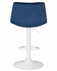 Стул барный DOBRIN TAILOR WHITE (синий велюр (MJ9-117)) 2 шт