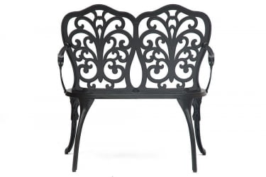 Скамья Secret De Maison Symphonie сплав металла/алюминий, 95х56х92см, черный
