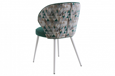 Стул Остин (зеленый (велюр)/белый)