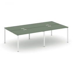 Рабочая станция двухсторонняя на 4 места CONCEPT CN.DRS-006 Кобо Белый