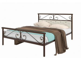 Кровать Эсмеральда plus мягкая 1200х1900 Коричневая