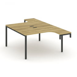 Рабочая станция-надставка на опорные тумбы CONCEPT CN.DSAN-002 Дуб Винченцо Антрацит