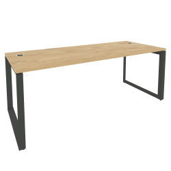 Стол рабочий руководителя на О-образном м/к ONIX O.MO-SRR-6.8 Тиквуд Светлый/Антрацит