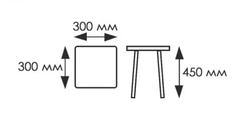 Табуретка ХРОМ пл 1 кат КОМПЛЕКТ 2 шт