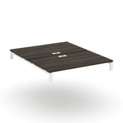 Двойной стол надставка на две опорные тумбы CONCEPT CN.DSN-006 Дуб Мали Белый