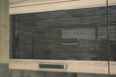 Шкаф-витрина (с откидной системой Blum) Бруклин 101.08.1 Дуб Кронберг/Лагода/Антрацит