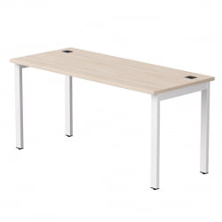 Стол прямой на металлокаркасе, опоры 90 гр Everprof EVO 254S008 Дуб Соната Белый