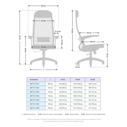 Офисное кресло МЕТТА B 1b 11/U150, Основание 17832 Черный Black