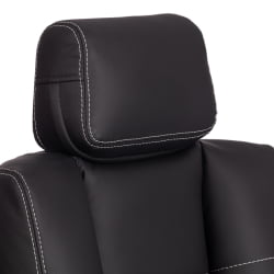 Кресло OXFORD хром кож/зам, черный, 36-6