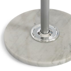 Вешалка Bara (mod. GH-8606) металл/хром/мрамор, 37 x 37 x 175 см, white (белый) / grey (серый)