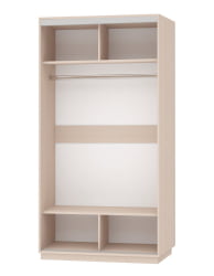 Шкаф-купе двухдверный Экспресс Хит Комби Дуб молочный