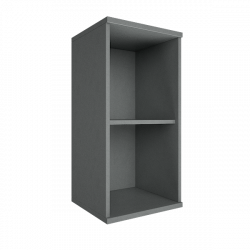 Стеллаж низкий узкий Riva А.СУ-3 Венге/Металлик