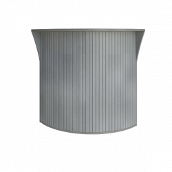 Стойка угловая (радиусный элемент - ролета) Riva А.РС-5.5 Клен/Металлик