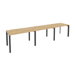 Рабочая станция на П-образном м/к ONIX O.MP-RS-3.2.7 Тиквуд Светлый/Антрацит