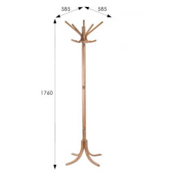 Вешалка напольная В 8Н Светло-коричневый