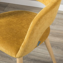 Кресло Hugs желтый/нат.дуб