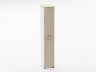 Шкаф 5 узкий закрытый Deka 10.23.16Пр Туя/Белый