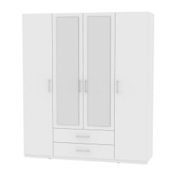 Шкаф распашный R-198х180х45-2-M(Белый)