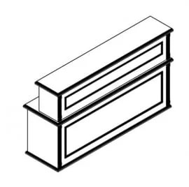 Стойка ресепшен RMS 200 Орех Даллас