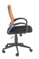 Кресло Ирис люкс TW Черный-оранжевый