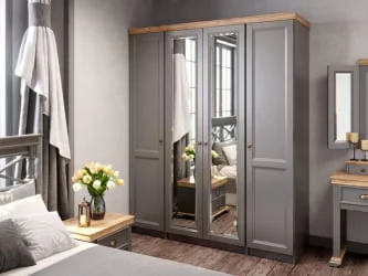 Спальный гарнитур Амели №13 Оникс серый