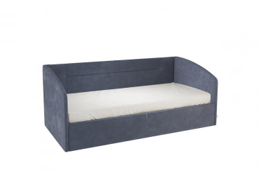 Односпальная кровать с подъемным механизмом Альба (Софа) КМ.S-16 топаз (велюр)