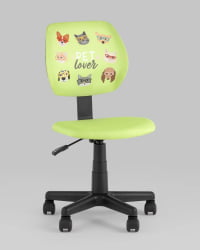 Кресло компьютерное детское ЛОЛО Пет Ловер зеленый / Pet Lover
