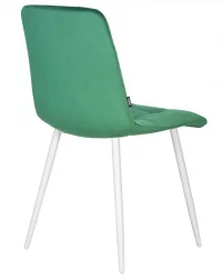 Металлический стул DOBRIN CHILLY (Темно-зеленый Holland 30, основание белое)