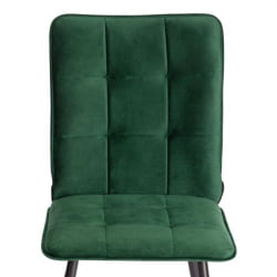 Металлический стул Bari LT, велюр, Deep Forest (изумруд), 41х55х89 см