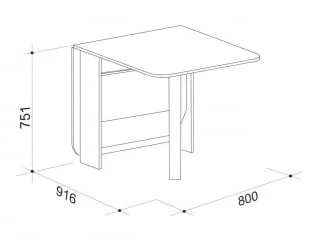 Раскладной стол Мечта 2 Венге / Дуб млечный