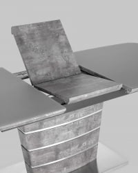 Обеденный стол Гамбург раскладной 160-200x90 Серый