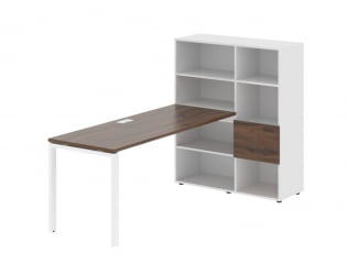 Рабочая станция EDIS EURST 1117 Дуб Денвер темный Белый Белый