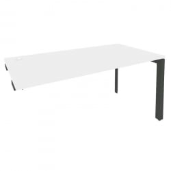 Стол-приставка на П-образном м/к к опорным элементам ОНИКС О.МП-СПР-4.8 Белый Бриллиант/Антрацит / ONIX O.MP-SPR-4.8