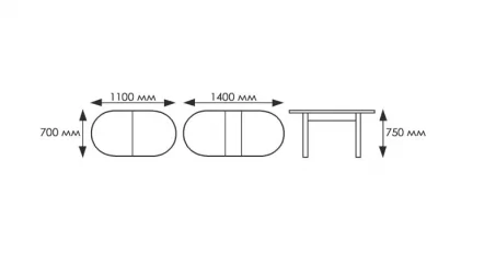 Стол обеденный Универсальный фп Ромашкм Д006 ЛДСП серый