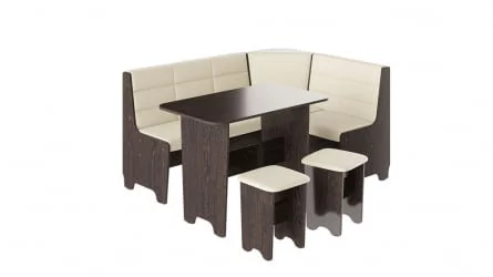 Кухонный уголок Техас Исп.2 Венге/Кашемир Крем