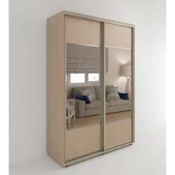 Шкаф-купе 2-х дверный Акцент-Дуэт Д 1200х600 Дуб молочный